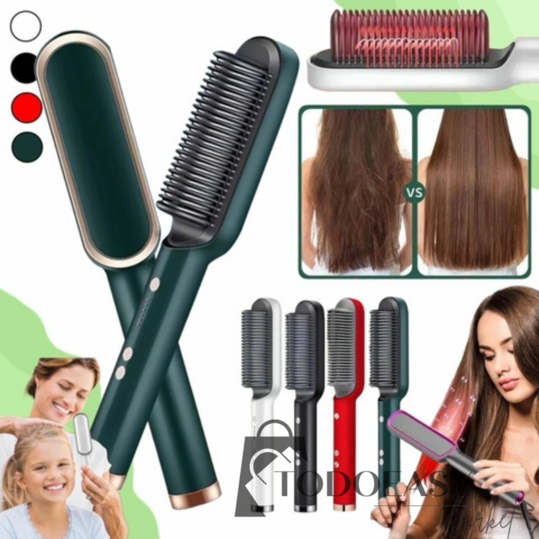 Easy Glam® Cepillo Alisador con Iones Negativos