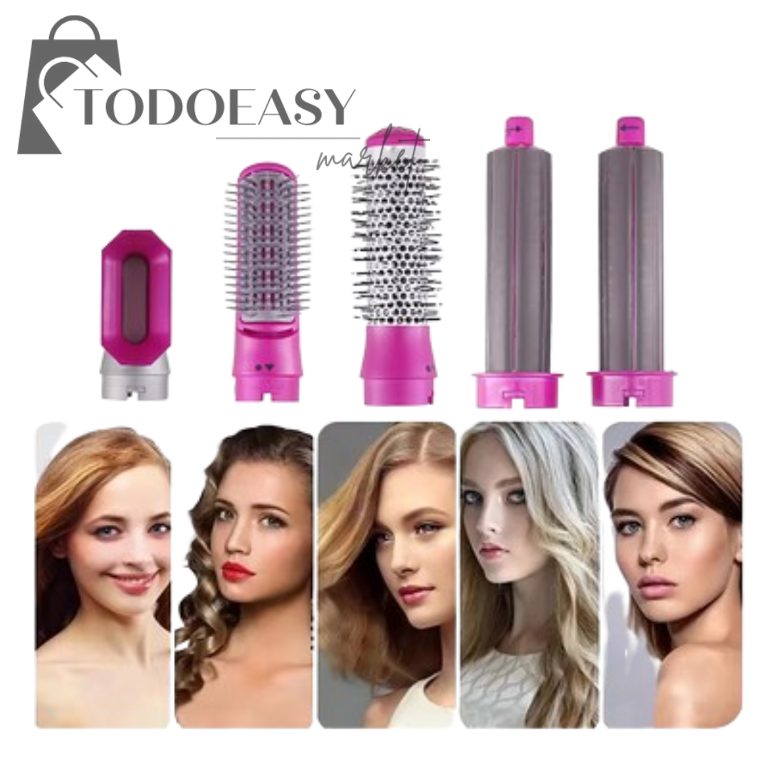 Beauty Hair® Cepillo alisador secador 5 en 1