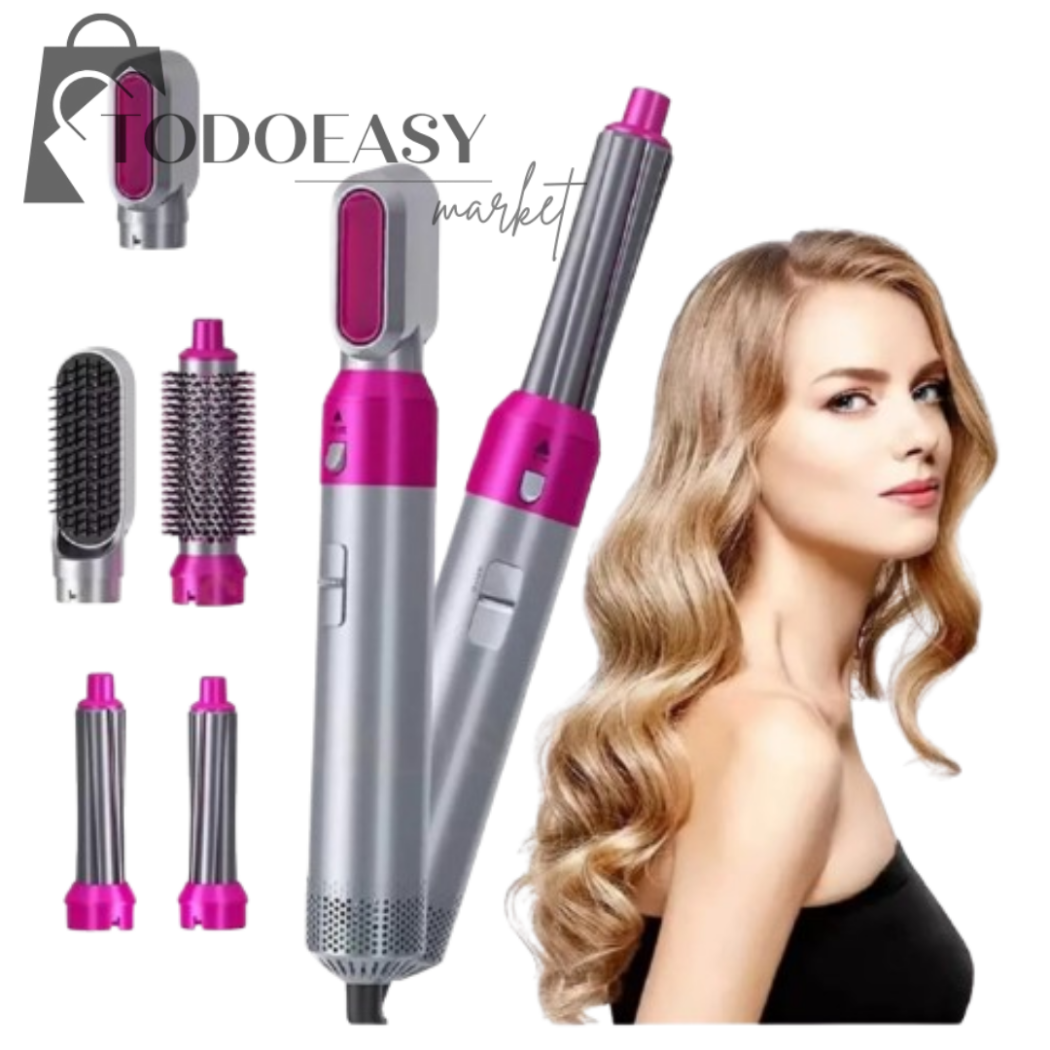 Beauty Hair® Cepillo alisador secador 5 en 1